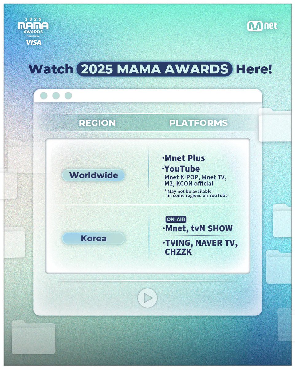 MnetMAMA's tweet image. [#2025MAMA] VIEWING GUIDE NOTICE 

We will cancel RED CAPRET of 2025 MAMA AWARDS, and the main awards ceremony will be broadcast live as planned.

==

‘2025 MAMA AWARDS’ 레드 카펫은 취소되었습니다.
본 시상식은 변동 없이 예정대로 생중계로 진행될 예정입니다.

==…
