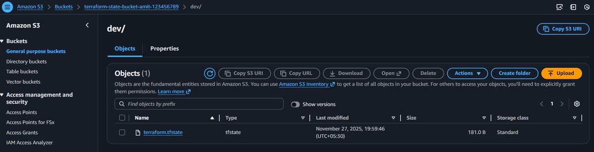 AmitKum43380951's tweet image. Day 04 of my #30DaysOfTerraform 🚀

Configured Terraform remote state with AWS S3 &amp;amp; fixed the bucket error.

Thanks  @techie_piyush @thecloudopscomm 🙌
📝 Notes: notion.so/Terraform-Stat…
💻 GitHub: github.com/Amitkushwaha7/…
📝 Blog: dev.to/amit_kumar_7db…