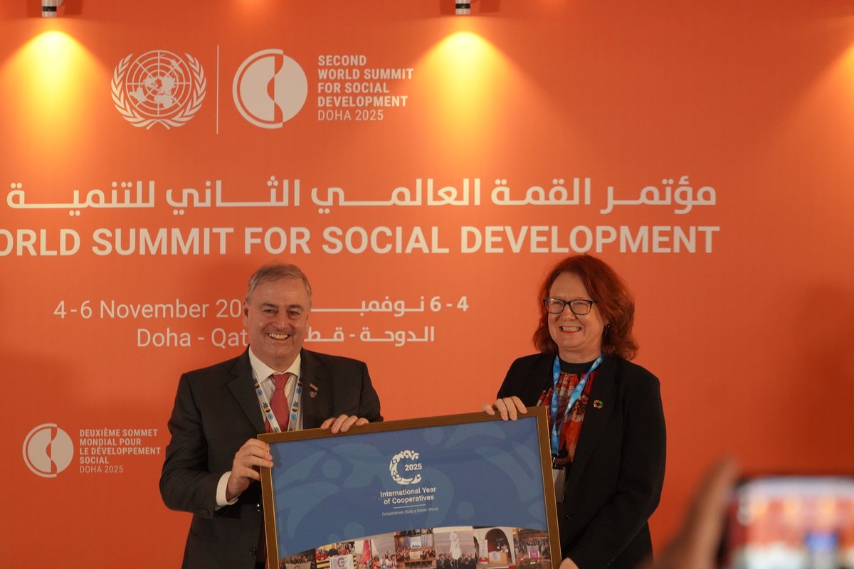 UN4Coops's tweet image. Did you miss the #IYC2025 closing in Doha 🇶🇦? Catch the highlights and see how cooperatives are building a better and inclusive world. 🌍🤝

🌐 social.desa.un.org/issues/coopera…
#SocialSummit2025 #Coops4SDGs