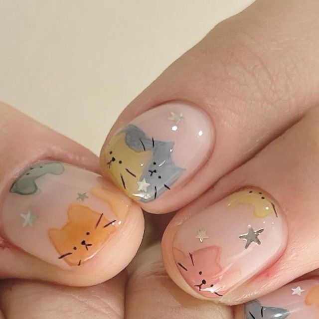 cutecorestar's tweet image. nails inspo