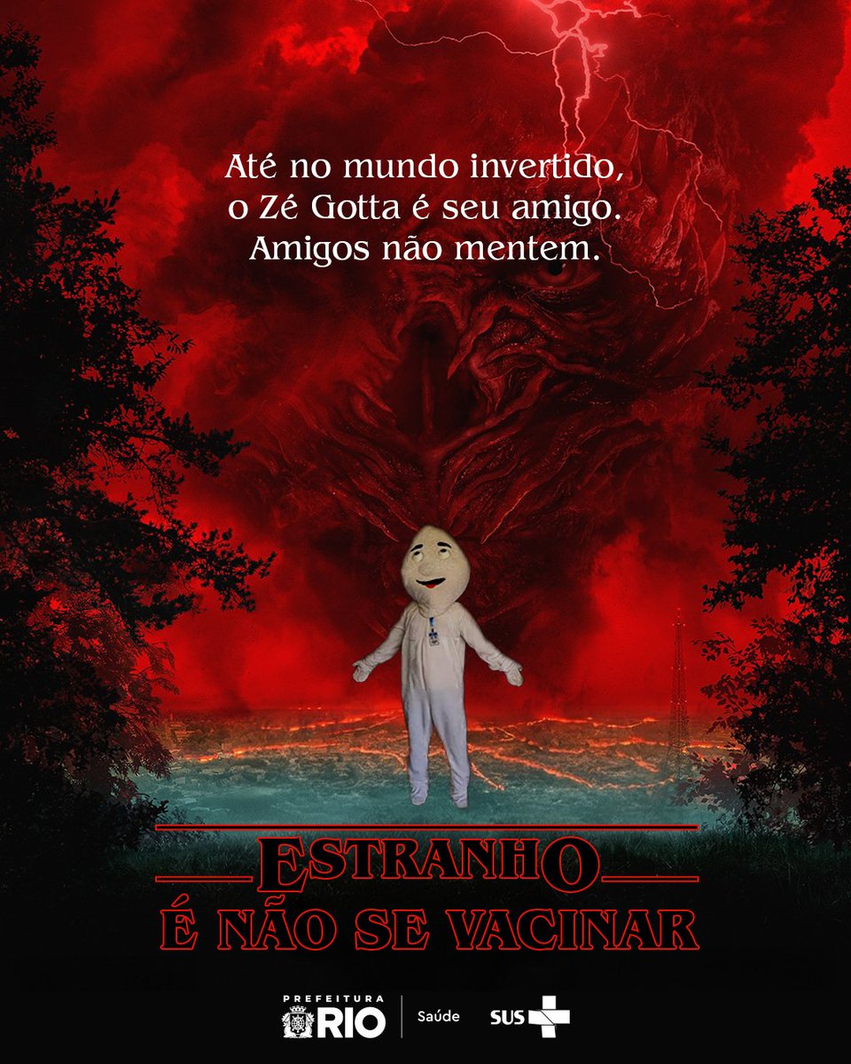 Tem alguma coisa estranha por aí? Se for a caderneta de vacinação  incompleta, vamos resolver isso agora! Stranger Things voltou, mas, na vida  real, nada de mundo invertido e muito menos de, image size:960x1200
