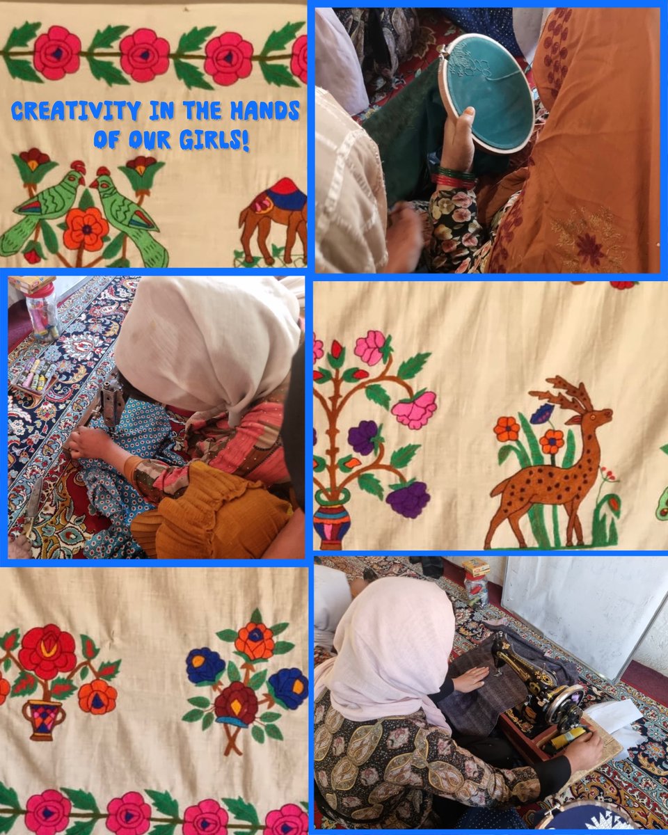 FarkhundaFDN's tweet photo. Creativity in the Hands of Our Girls!
Today, the students practiced hand-embroidery and hands-on sewing skills with focus and enthusiasm. ✨ https://t.co/shCyhtZs3k