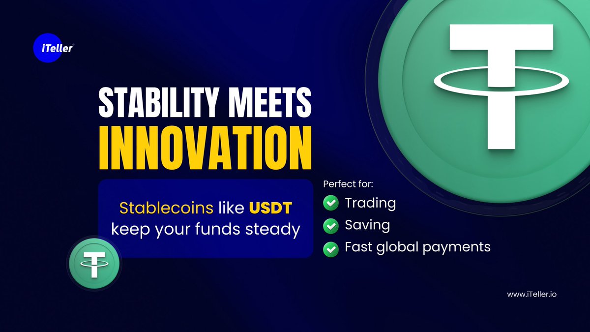 Trade, save, and send globally with $USDT on iTeller. 🇦🇺🇬🇧🇦🇪