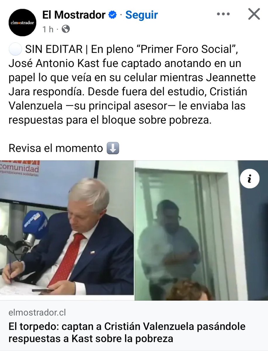 Vergüenza ajena! 🤦🏻

Kast no está preparado para ser Presidente de Chile 
#Cooperativa #Forosocial #Jara #DebatePresidencial #Elecciones2025