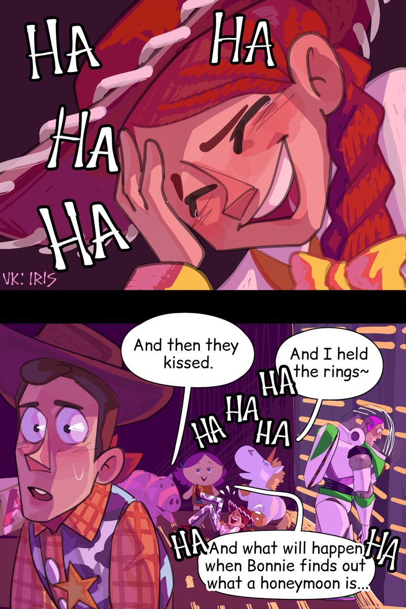 🧸 3/3
Toy story, comics Buzz/Woody
(There are no more pages at the moment. But someday I'll start a new work. In the meantime, you can sketch out your ideas for what will happen next (Jesse will dry up someday, after all))
#Buzz #Woody #art #comics #Toy_story