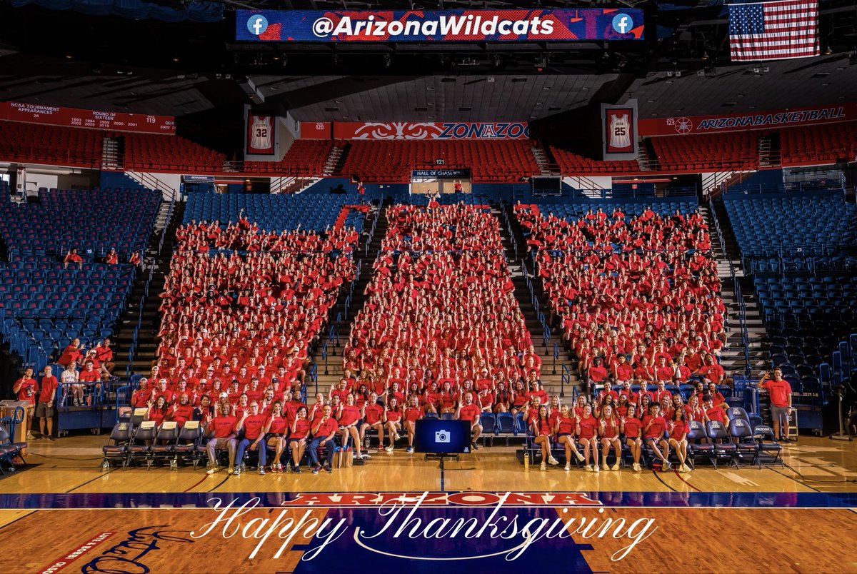 DRFrancois1's tweet image. Happy Thanksgiving from all of us at Arizona Athletics! We are so grateful for you, Wildcat Nation.