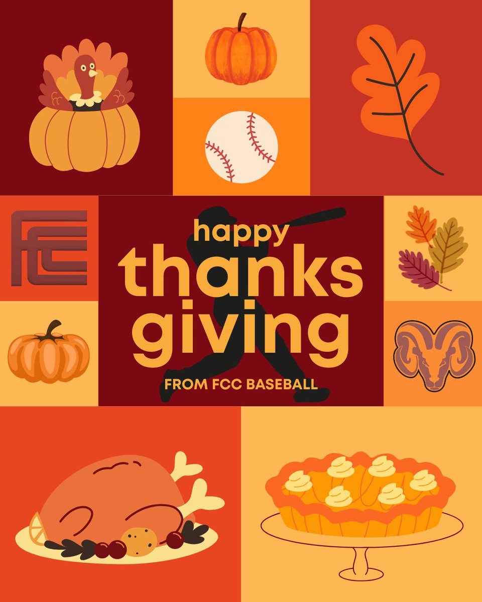 FCCRAMSBASEBALL's tweet image. Happy Thanksgiving!!! #GoRams 🐏⚾️🦃