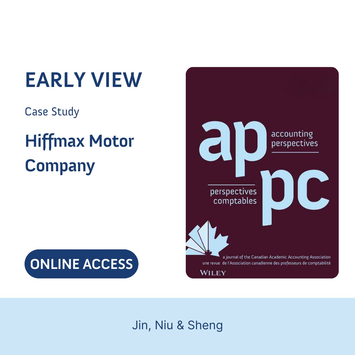 Accounting Perspectives / Perspectives comptables tweet media