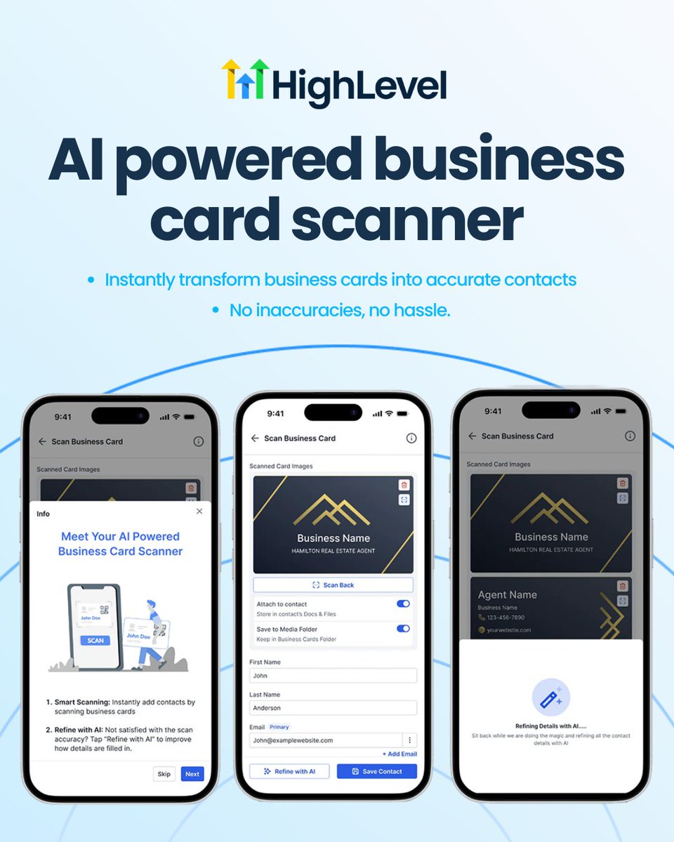 gohighlevel's tweet image. Run more of your business from your phone without the overwhelm.
From AI business card scanning to universal search, the new mobile updates are here to simplify your day.
Explore all LevelUp Day releases → gohighlevel.com/post/levelup-2…

#HighLevel #LevelUp #MobileApp #MobileBusiness