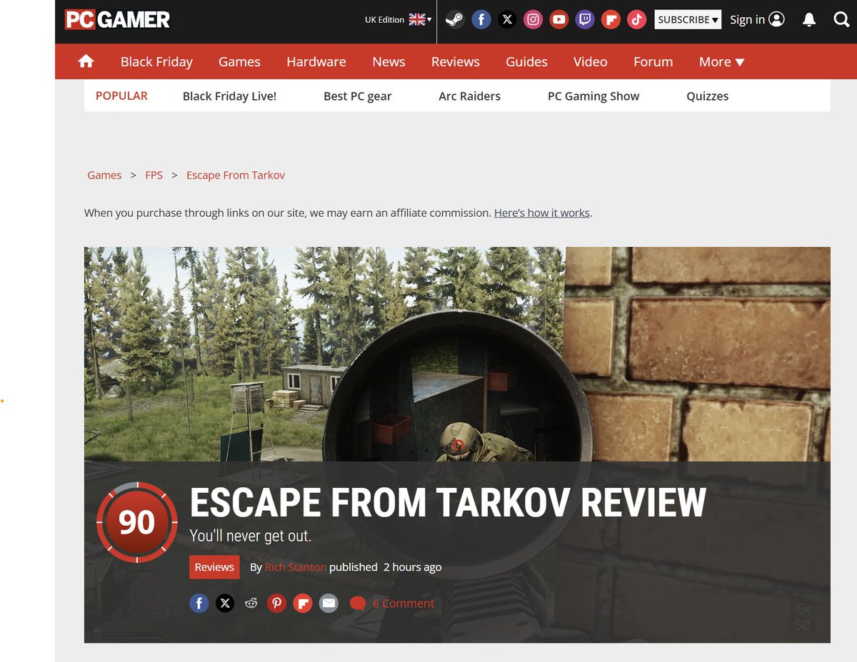 I dreamed of this moment, that some day my game will be on Pcgamer. Rated so high! From the bottom of my heart - thank you <a href="/pcgamer/">PC Gamer</a> for this moment! 🥲

pcgamer.com/games/fps/esca…