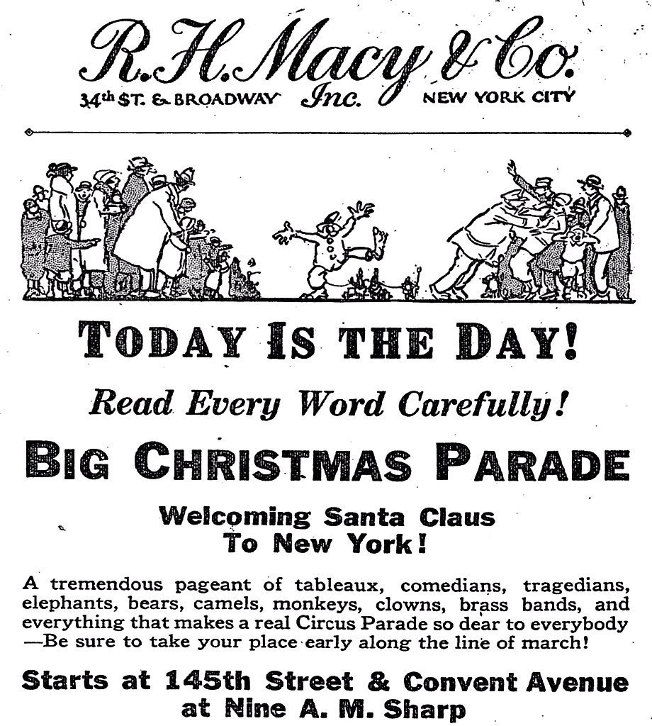 RetroNewsNow's tweet image. 🦃The first Macy’s Thanksgiving Day Parade was held on November 27, 1924, and was originally called the Macy’s Christmas Parade
