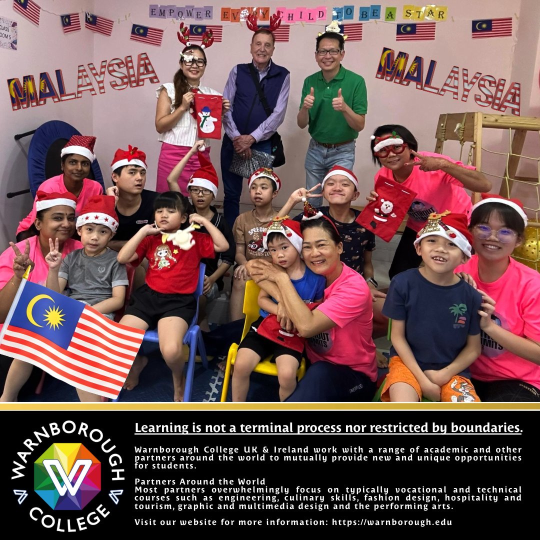 Warnborough's tweet image. 🚀🌎Dr Brenden Tempest-Mogg and Dr Julian Ng of Warnborough College meet our wonderful JM International Academy team and students in #Malaysia. Big thanks to Dr Jasmine Ng (CEO).
warnborough.edu 
#specialneeds #WarnboroughFamily #teachertraining #WarnboroughPartners