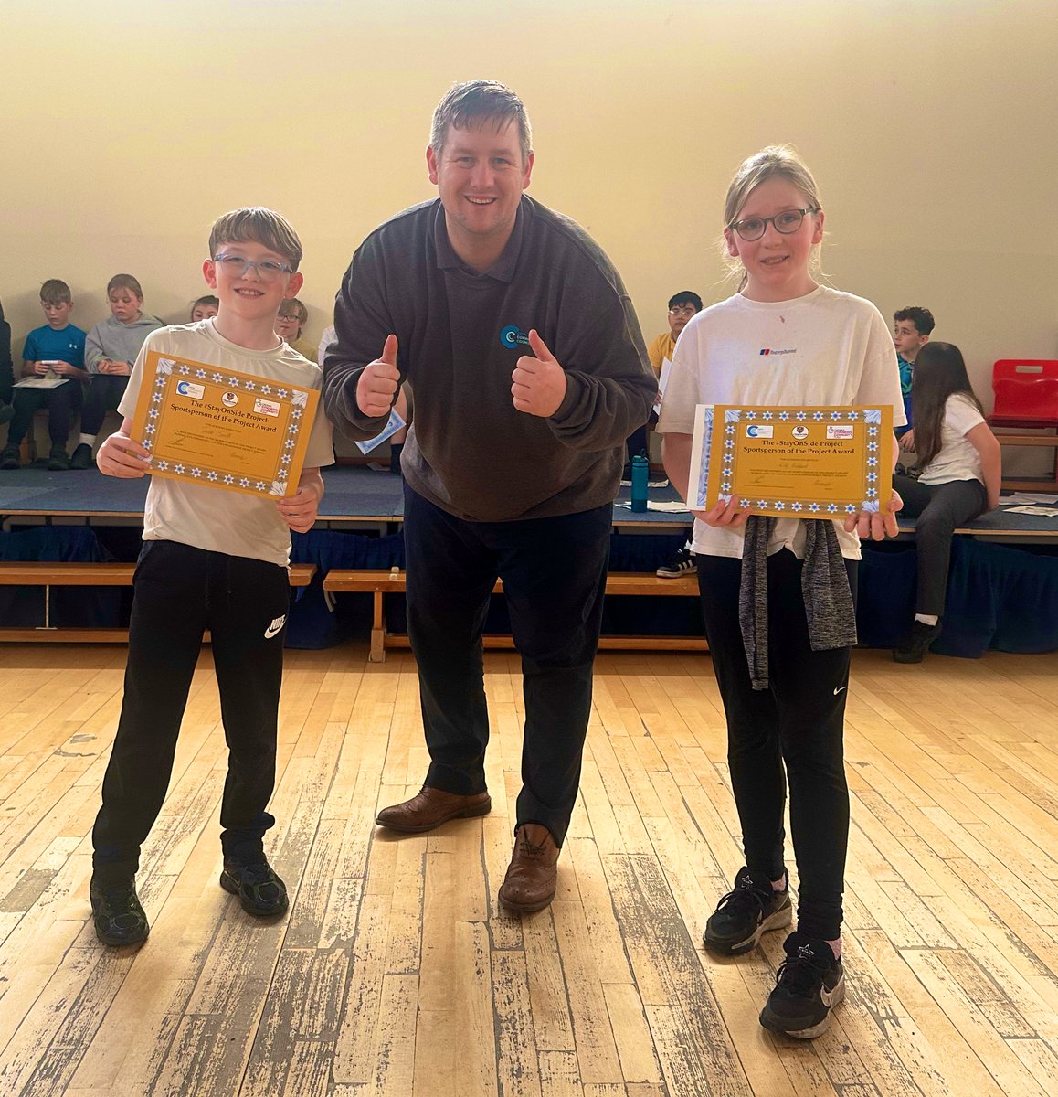 AndrewRuscoe's tweet image. A fantastic final presentation at Ysgol Rhosymedre for #StayOnSide Project. Congratulations to all the graduates &amp;amp; Award winners this year 👊🙌