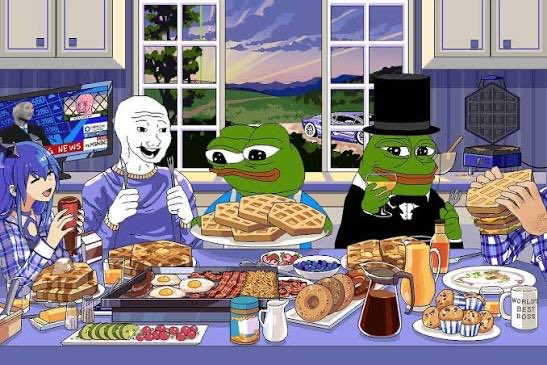 LFGweb3's tweet image. gm friends 🌲☕️
happy day of eating and greeting ✌️