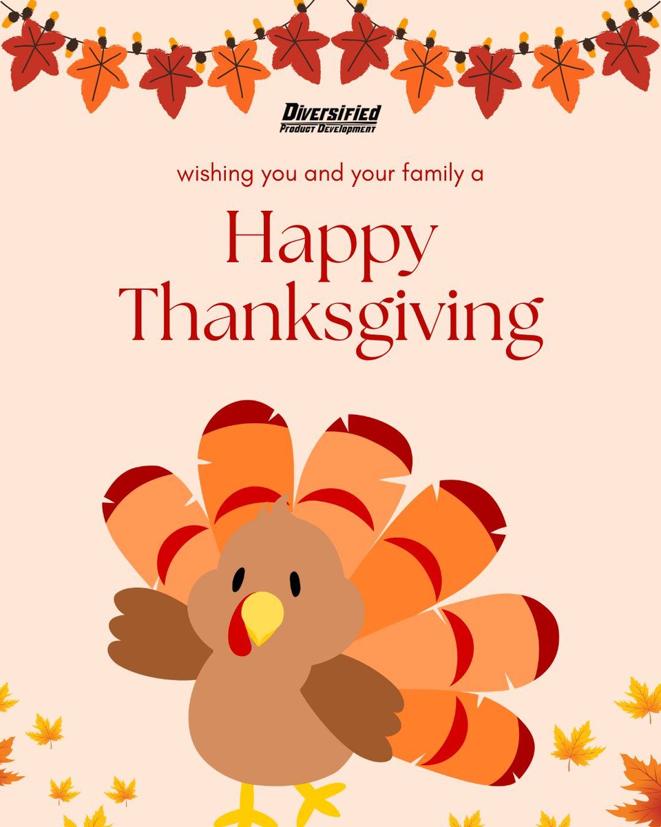 Divprodev's tweet image. Have a Safe and Happy Thanksgiving 🦃