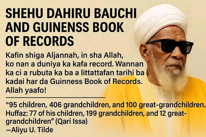 LakauMusa's tweet photo. Inna lillahi wa inna ilayhi raji’un. The passing of Sheikh Dahiru Usman Bauchi is a great loss to the Ummah. May Allah forgive his shortcomings, grant him Jannatul Firdaus, and give his family and followers the strength to bear this loss. https://t.co/JVTDNIwcYL