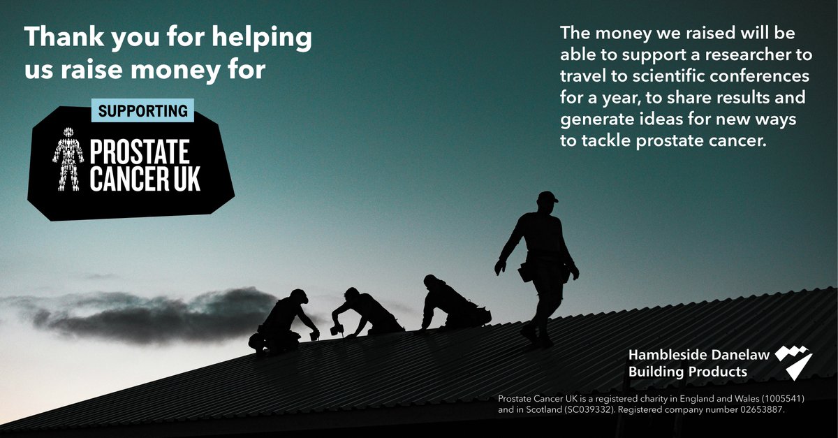 HambDane's tweet image. Following on from our charity promotion last week, we are pleased to state we have donated the funds raised to Prostate Cancer UK

#InternationalMensDay #ProstateCancer #MensHealth @ProstateUK