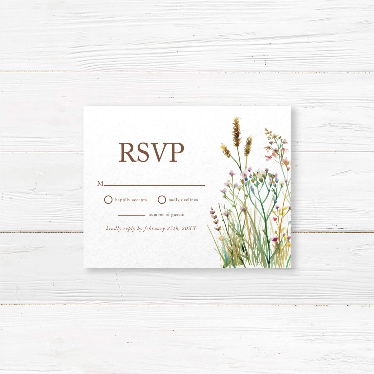 Go_Print_Plus's tweet image. Elevate your event with our Serene Wildflower RSVP featuring a beautiful watercolor meadow border, all for just $1.16. Make your invitations unforgettable. # invitations # eventplanning

Shop Now goprintplus.com/products/seren…