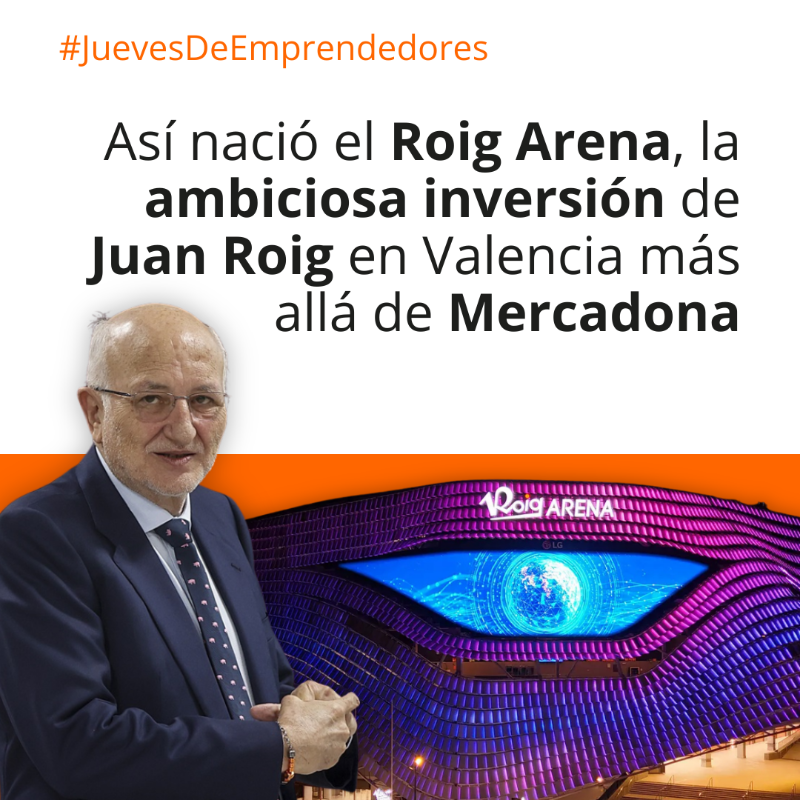 elEconomistaes's tweet photo. #JuevesdeEmprendedores 💡 | 🏀 Lo que empezó como un pabellón para el Valencia Basket terminó siendo el Roig Arena, el proyecto de 400 millones de euros impulsado por Juan Roig.

🎤 Con 70 conciertos programados y un impacto anual de 150 millones. Lo cuenta @mcmdelgado