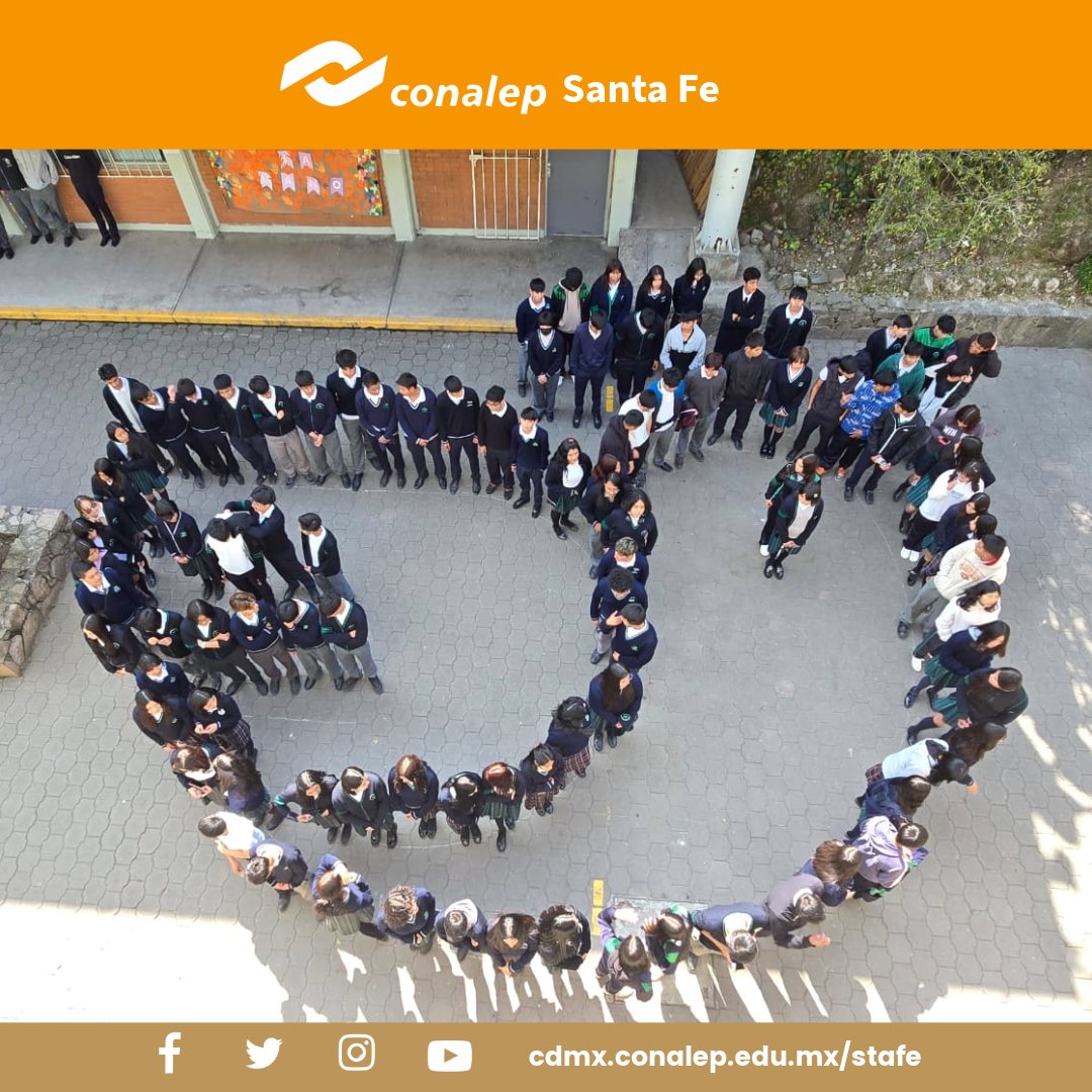 El plantel Santa Fe se une a la Campaña de Cultura de Paz de la Subsecretaría de Educación Media Superior, participando en el Mosaico Nacional Por la Paz y Contra las Adicciones

#Orgullosamenteconalep #CONALEPCDMX #PorLaPaz #IMJUVE