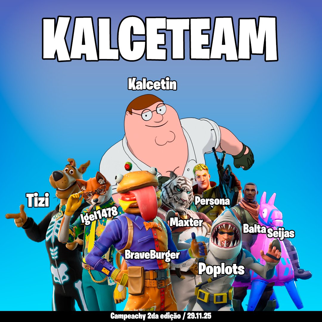 _Kalcetin's tweet image. 🫃🏻HAY EQUIPO  🫃🏻

Me complace anunciar el GRAN ELENCO del KALCETEAM para la 2° edición del torneo de @peachyumis , muito obg . 

ROSTER: 
🛡️BraveBurger 🇧🇴
🛡️@maxter__1 🇺🇾
🔫@popunknown7 🇵🇪
🔫@igel1478 🇺🇾
🔫@Tizi_ow 🇦🇷
💉BaltaSeijas 🇺🇾
💉@pltsow 🇨🇱
💉@GongelFan 🇺🇾
#VictoryRoyale