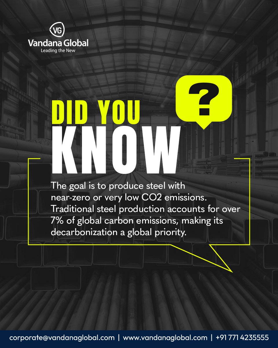 GlobalVandana's tweet image. Steel&apos;s carbon footprint is massive—but change is coming. The race to green steel is redefining an entire industry. 

#GreenSteel #Decarbonization #SustainableManufacturing #ClimateAction #NetZero #SteelIndustry #CarbonNeutral #VandanaGlobal