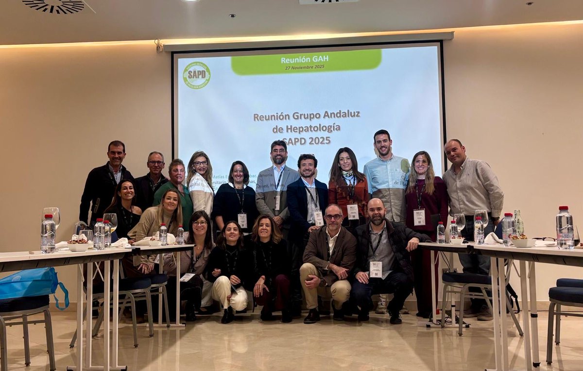 Reunión del Grupo Andaluz de Hepatología en el #56congresoSAPD. De nuevo, mostrando que, unidos, podemos llevar a cabo grandes proyectos. 💪🏻💪🏻💪🏻