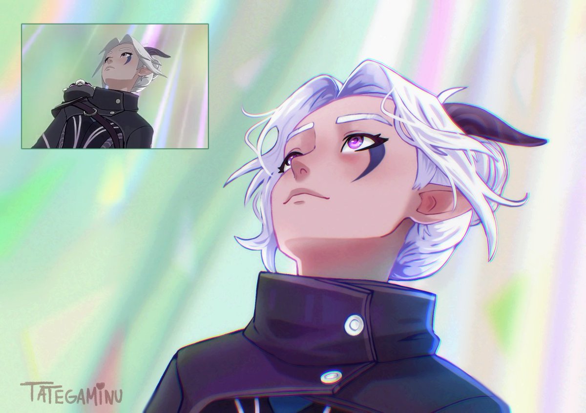 Tategaminu's tweet image. bbgirl
If I had to draw a white haired elf girl on this angle it had to be her, sorry. It had to be a redraw, I have been so tired and artblocked 
#thedragonprince #tdp #tdpfanart #rayla #art #fanart #redraw #FrierenLookingUp #kindaimexploitingthetaglol
