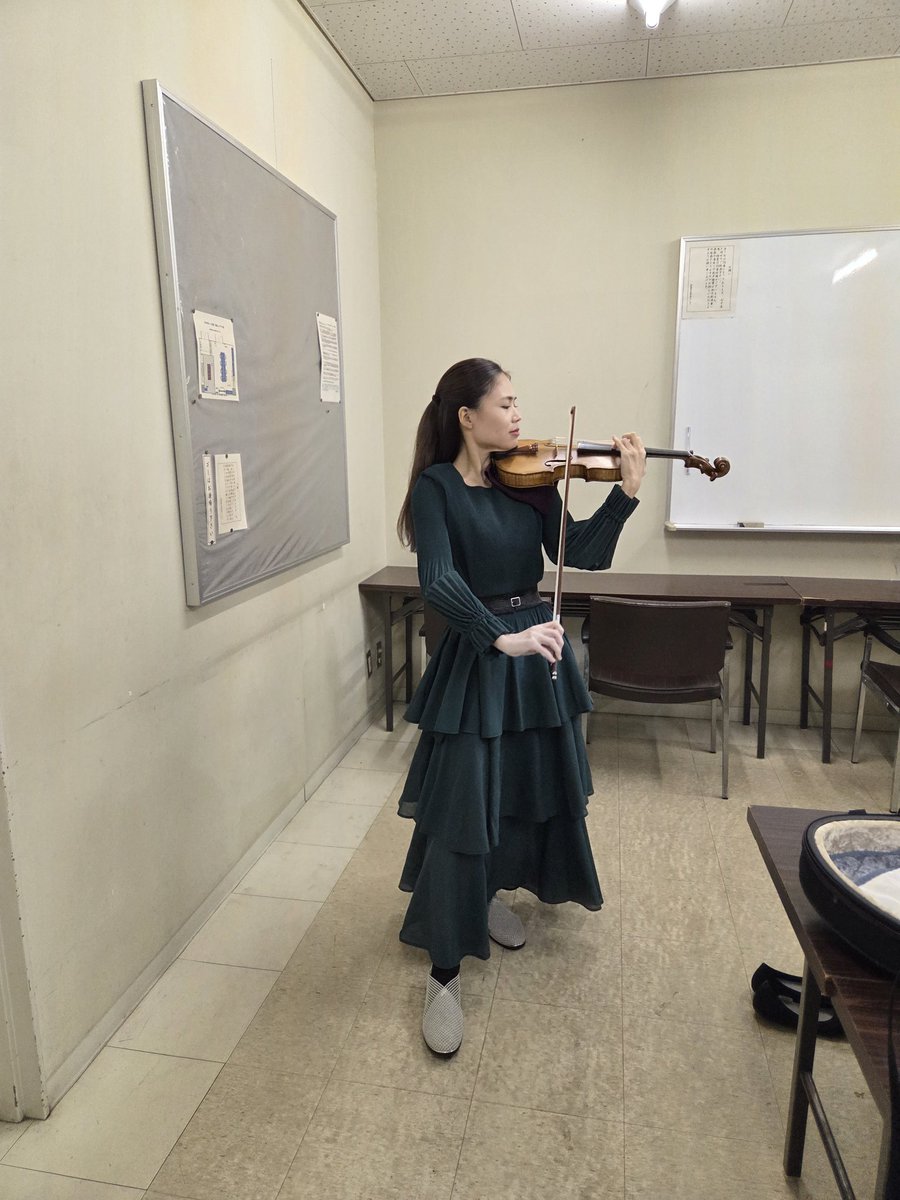 群馬シティフィルハーモニーオーケストラとのリハーサル🎻
演奏会は12月13日です！！