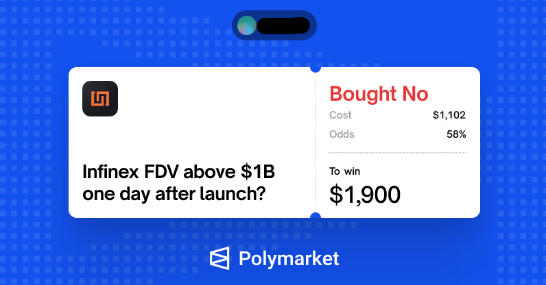 Day 368: I outsmarted someone’s bot on Polymarket

Saw this Zoomer tweet that Infinex will do an ICO at 300M FDV, so I went to check the odds for &gt;1B FDV “NO” on Polymarket.

It was a super illiquid market (54c spread):
&gt; Best NO asks at 79c
&gt; Best NO bid at 25c

Then I noticed