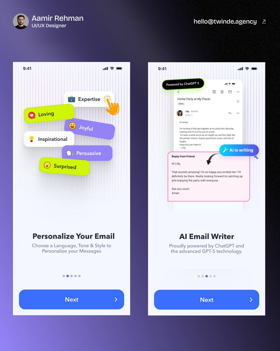 aamir_uiux's tweet photo. Do you know why App Onboarding matters so much? 👀
It decides whether users stay… or uninstall.

have Design + Dev  project ?  and need help
DM me ( hello@twinde.agency ) https://t.co/HVryOOnxLg