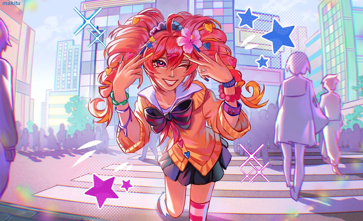 Teto Gyaru!! ✧⁠*⁠。
#Tetokasane #Gyaru