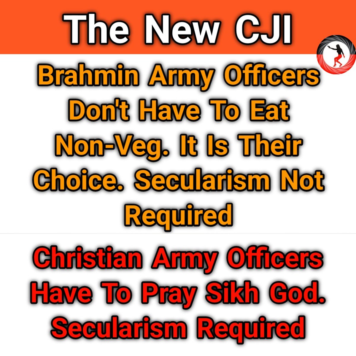 RSS don't want Christian army officers and Muslim army officers In Indian Defence. 
The RSS Next Chapter Begins..... 
New CJI Stands For Next 16 Months.. The End Period For Indian Secularism.