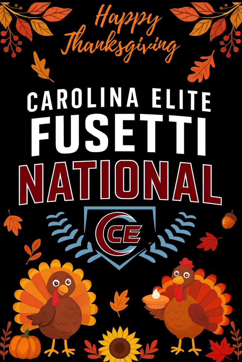 Happy Thanksgiving from Carolina Elite Fusetti National! We are so thankful for our players and their families! We are truly blessed and thankful to do what we do and help girls achieve their dreams! PSALMS 107:1 ❤️
#EliteFusetti #BeElite