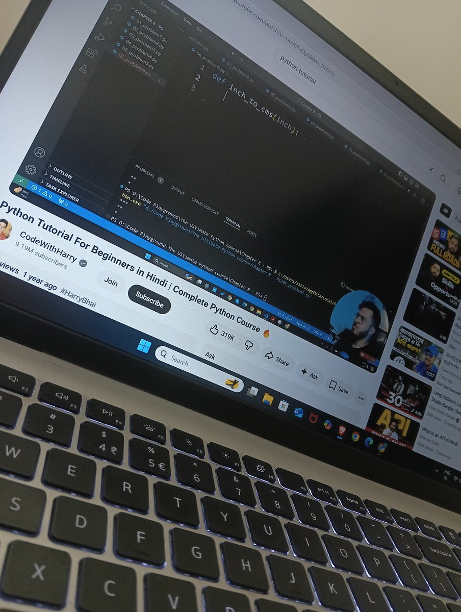 0xsayandip's tweet image. Learning python 😊
Tomorrow have python lab 🧪🧫 
Wish me luck 🤞🤞
Hope the external examiner will be good 😊 😊 💯 💯 
#Python 😀 
#100daysofcode 
#buildinpublic 
#CodingJourney