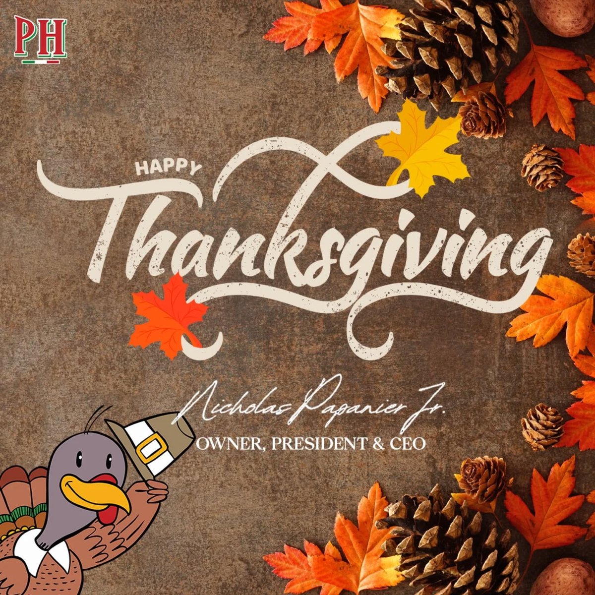 PrimoHoagies's tweet photo. Happy Thanksgiving from our family to yours! 🦃 https://t.co/ehImM8mvko