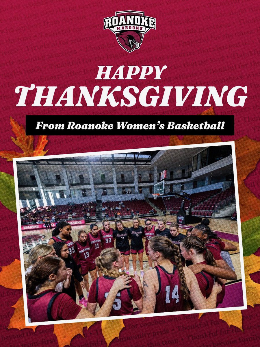 Happy Thanksgiving from our family to yours ❤️
- Roanoke Women’s Basketball 🦃
