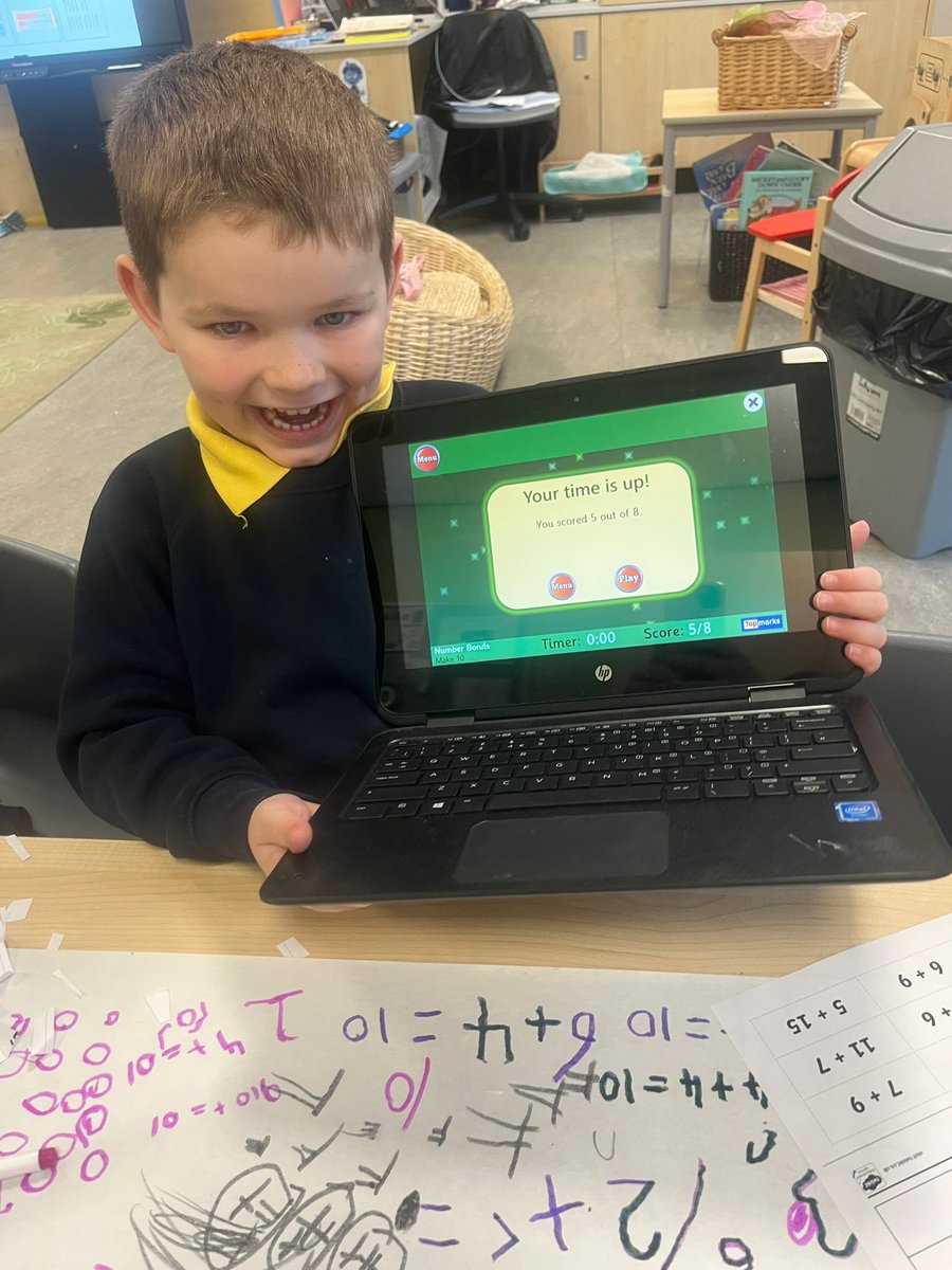 netherthirdps's tweet image. ✨ Our numeracy boost group have been building super-speedy recall of fact families today! They used Numicon and the counting-on strategy to solve calculations 🔢💡
They’re absolutely delighted with their progress and bursting with confidence in their own abilities 💪😄