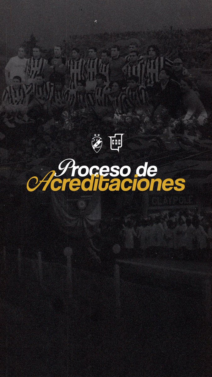 📌 Se informa que se encuentra abierto el proceso de acreditación para el encuentro frente a Deportivo Español, a disputarse el día domingo 30 de noviembre a las 17 hs.

⏰ Las solicitudes se recibirán hasta el viernes 28 a las 20hs.
📩prensaclaypole@gmail.com