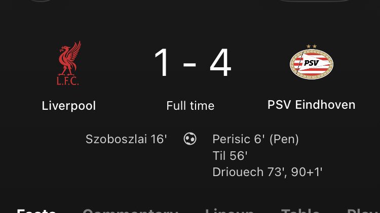 honest_pepsi's tweet image. Alleen grote clubs kunnen winnen tegen Liverpool, maakt niet uit of het thuis of uit is. #Ajax #PSV