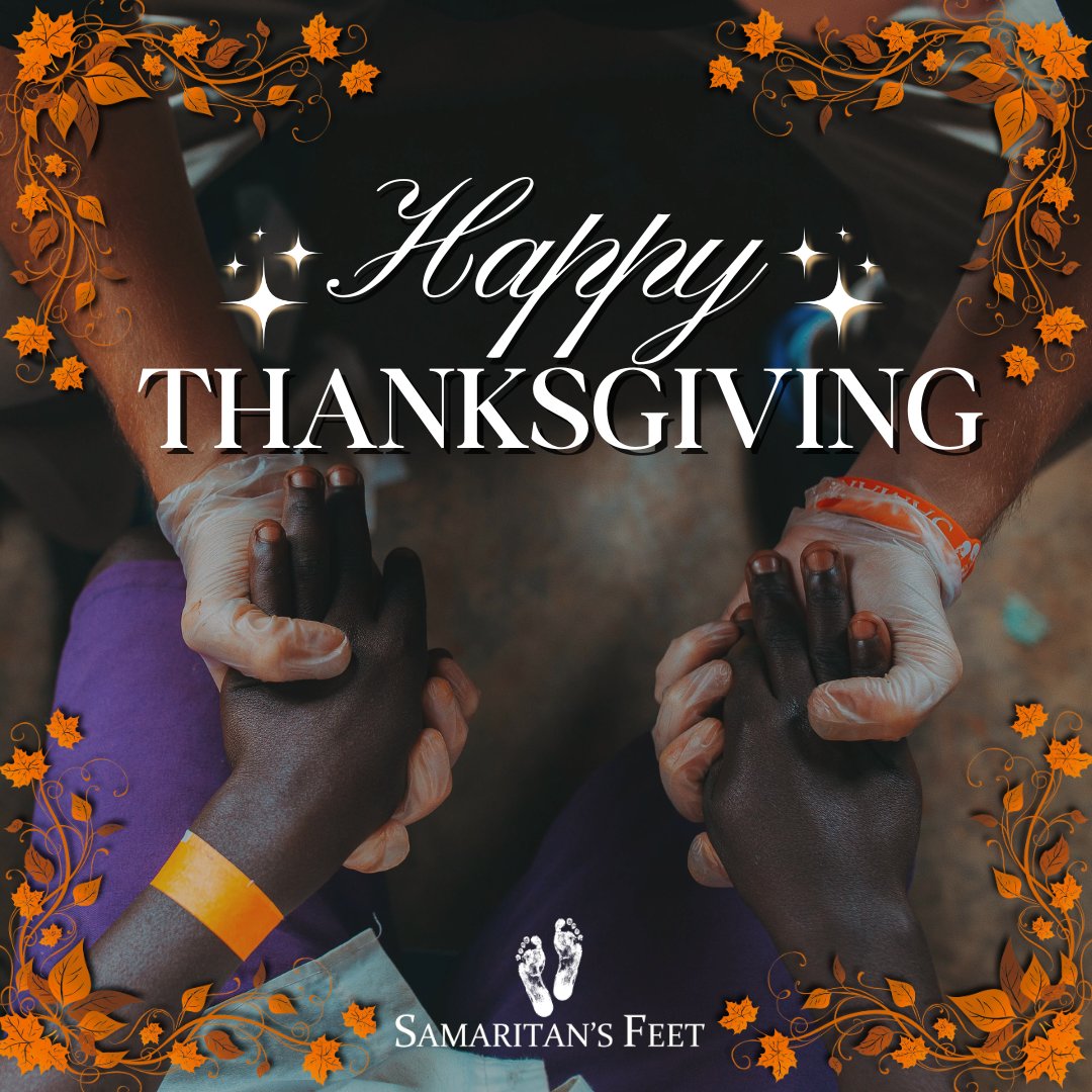 Gratitude looks like hands serving, hearts giving, and communities standing together. To our volunteers, donors, and supporters who carry this mission forward every day,  we are thankful for YOU.

Happy Thanksgiving! 🍁👟

#samaritansfeet #thanksgiving