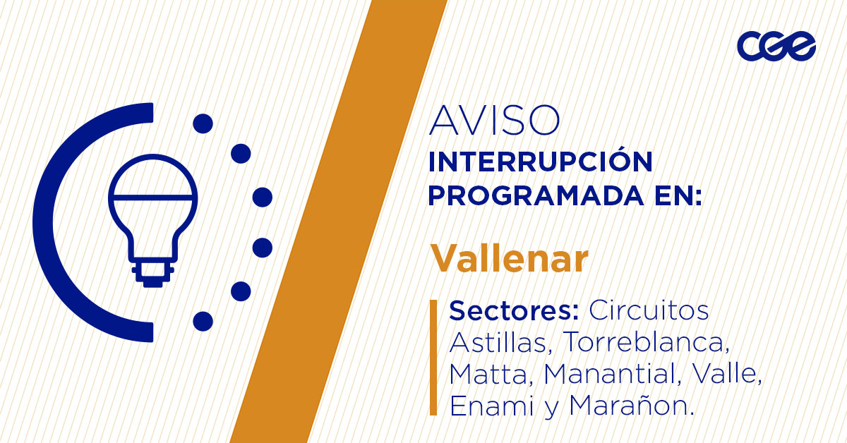 CGE_Clientes's tweet image. Para mejorar la calidad del suministro de nuestros clientes de #Vallenar, este domingo, entre 00:00 y 00:03 horas, se realizará una #InterrupciónProgramada (sectores en la imagen 👇) debido a trabajos de mejoras. Recuerda desconectar tus artefactos 🔌