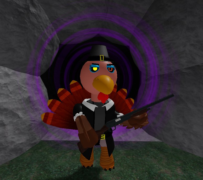 spyroja123's tweet image. Happy Thanksgiving everyone! Just wanted to post this new image of &quot;Tasha the Turkey&quot; to replace the old and outdated image that was used in skin submissions. I hope you all like it. #RobloxPiggy
#PIGGY #PiggyRoblox #PiggyCustomSkins

@DaRealMiniToon
