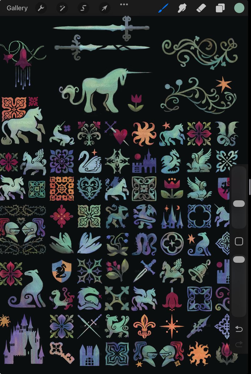 oakfrogs's tweet image. accidentally entered a medieval illuminator flow state