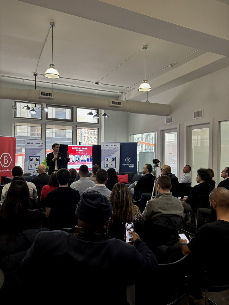 Web3To's tweet image. Great first panel to kick off the day 🔥

“Canadian Stablecoins Are Here: What Happens Next?” sparked an amazing discussion with CADD, CADX, QCAD &amp;amp; Blockchain North on where Canada goes from here. 🇨🇦

More panels, more insights, more conversations to come at Digital Asset Summit…