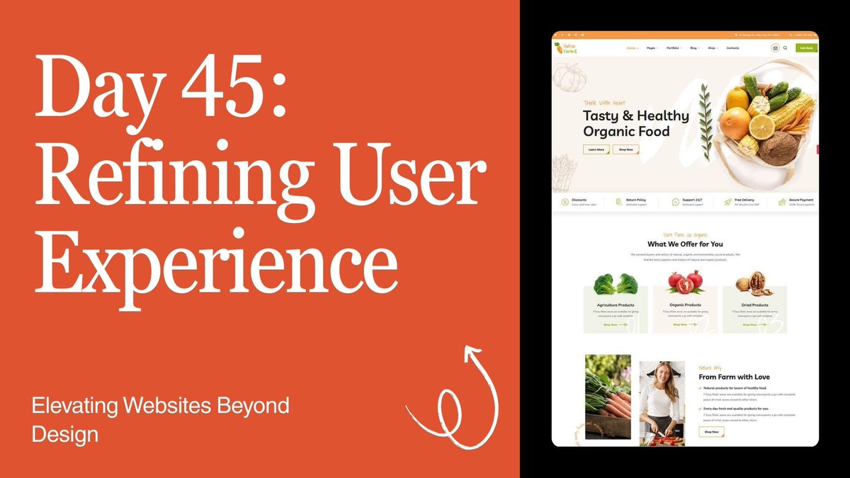 areejfatima48's tweet image. Day 45 ✨
Focused on improving website UX today—little tweaks, big impact 💻📈
Day 46 coming next! 🚀

#WordPressDesigner #UXDesign
