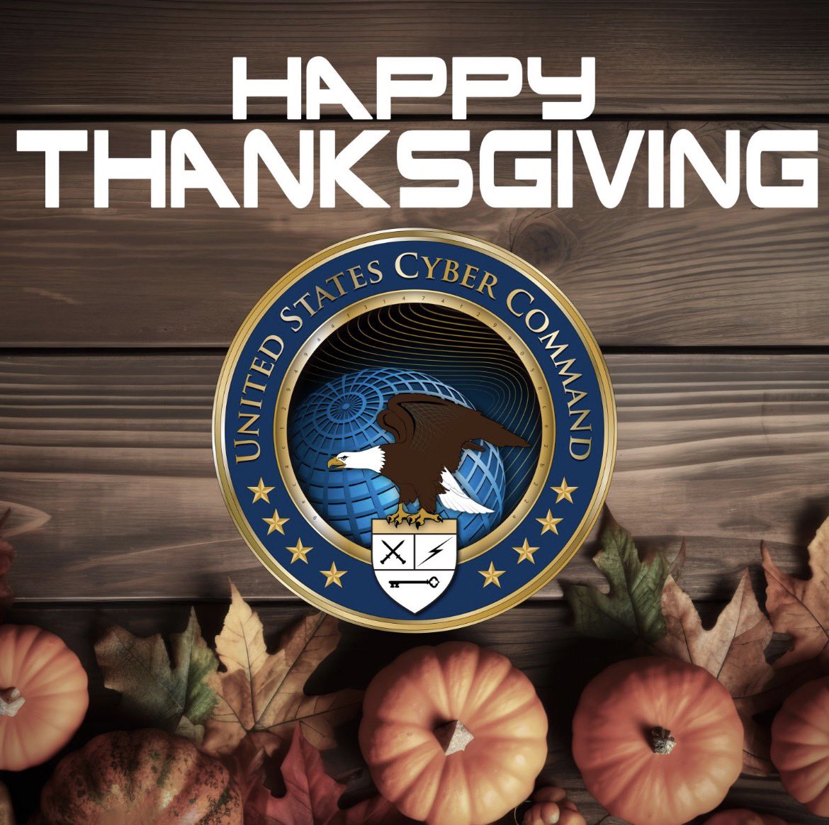 This #Thanksgiving, we salute the service members and partners of U.S. Cyber Command for their unwavering dedication to securing our nation’s cyber defenses. Together, we protect critical infrastructure and build a secure digital future. #WeWinWithPeople #CyberSecurity #Thankful https://t.co/TyVhA5JFz7