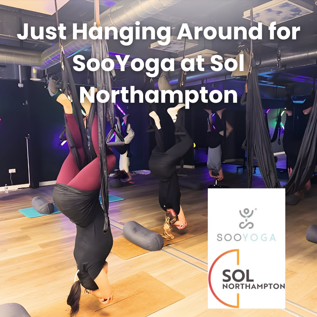 Antigravity Yoga.
This amazing style of practice gives you a completely different experience of yoga poses as you are using a “sling” to support your bodyweight!
Please go to sooyoga.com for more
#seeyouatsol #antigravityyoga #yoga #northampton