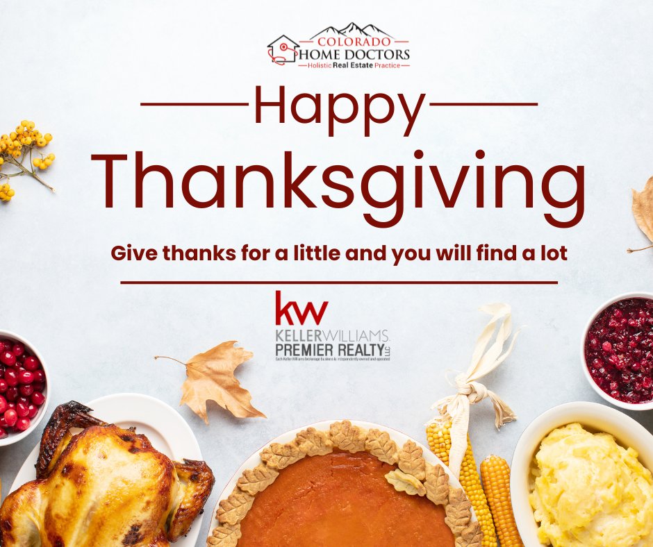 DPitrone's tweet photo. Wishing you a Thanksgiving filled with good food, good company, and lots of gratitude.  

#COHomeDocs #HappyThanksgiving https://t.co/YFTGd4mR0Z
