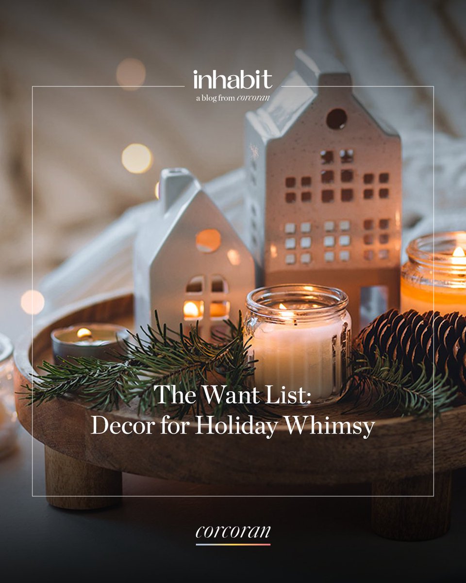 corcorangroup's tweet image. We&apos;re full swing in the #holidayseason! 🕯️ Welcome wonder to every room with our ultimate &quot;Want List&quot; of inspired #decor objects. Skip the mad dash and set your spirits bright - follow the link to our blog for the full list of our #festive top picks: bit.ly/4oitcjO 👈